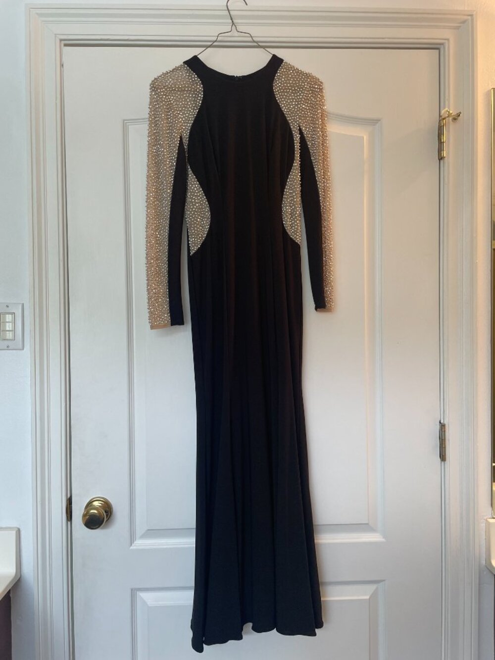Xscape Crystal Beaded Gown